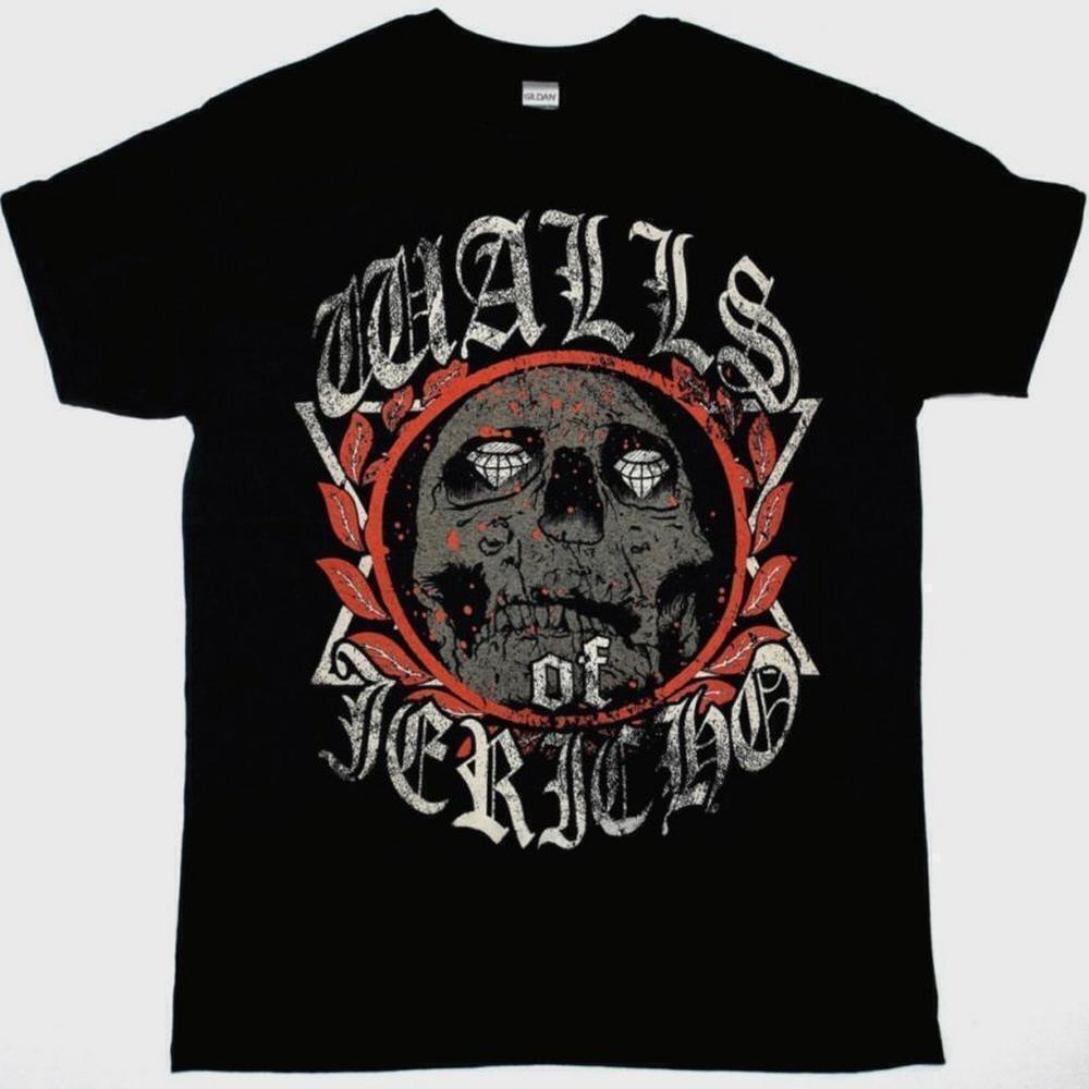 Walls Of Jericho Skull Hardcore Band Fan Graphic T-Shirt
